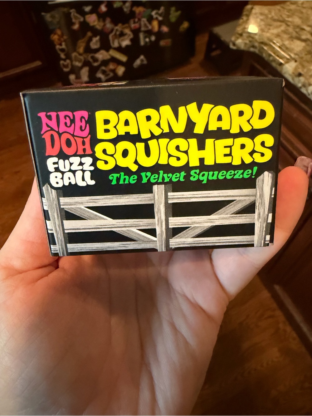 Nee Doh Fuzz Ball Barnyard Squishers Pink Pig Toy - Picture 4 of 5